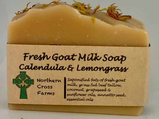 Calendula and Lemongrass Grass-Fed Tallow Soap