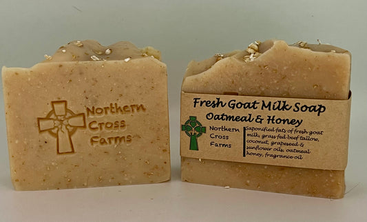 Oatmeal & Honey Fresh Goat Milk Soap