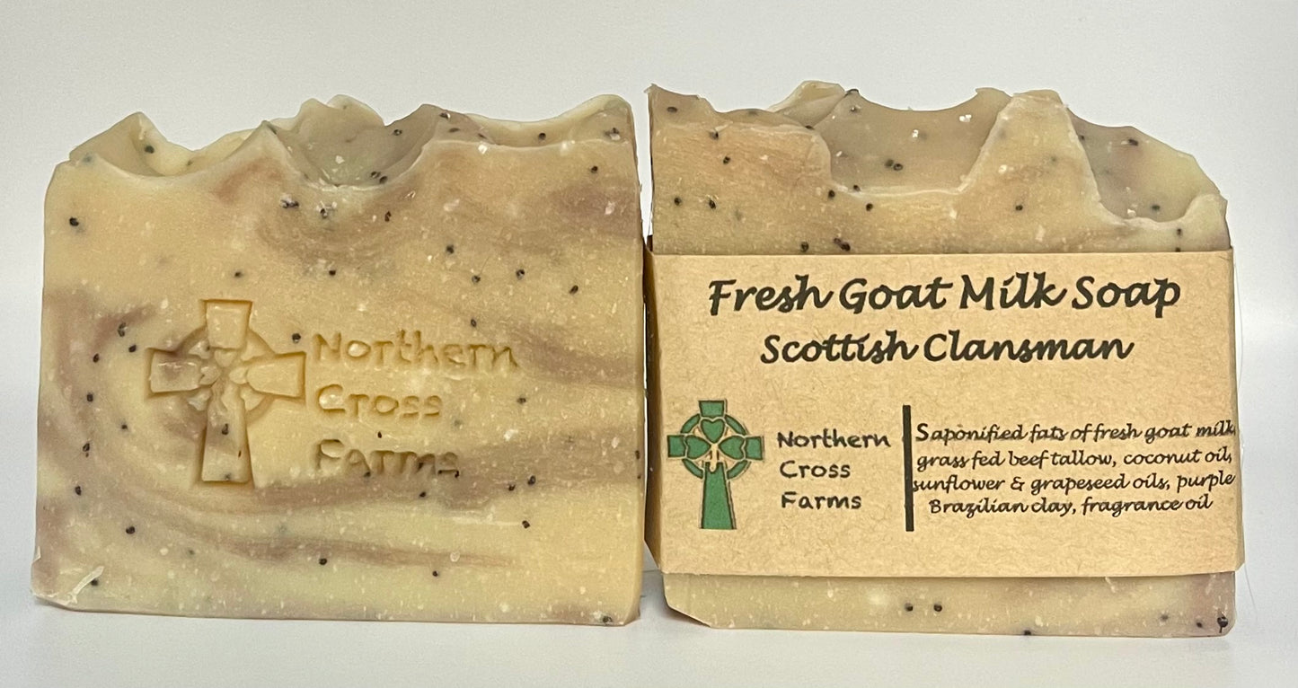 Scottish Clansman Fresh Goat Milk Soap