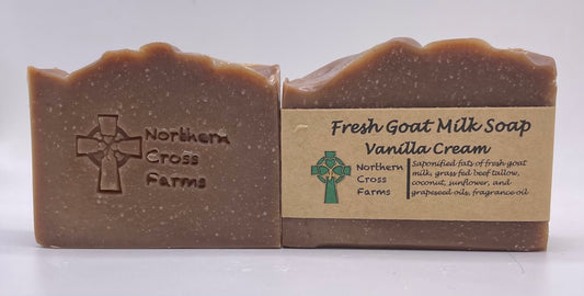 Vanilla Cream Fresh Goat Milk Soap