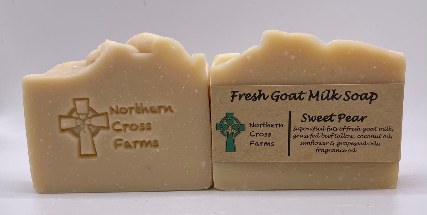 Sweet Pear Fresh Goat Milk Soap