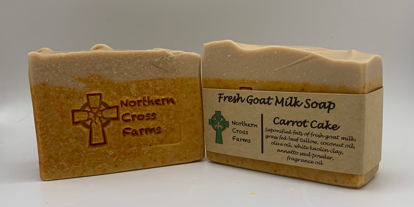 Carrot Cake Fresh Goat Milk Soap