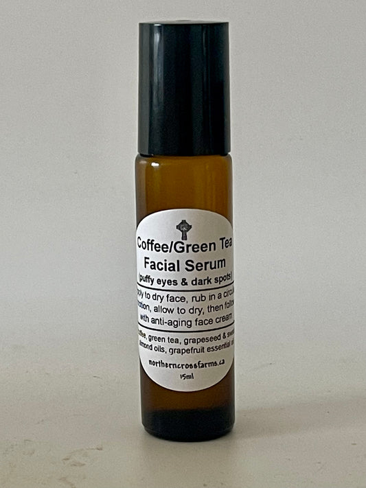 Coffee & Green Tea Facial Serum Recipe (To combat puffiness and dark circles)