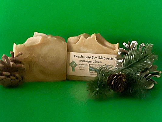 Orange & Clove Fresh Goat Milk Soap