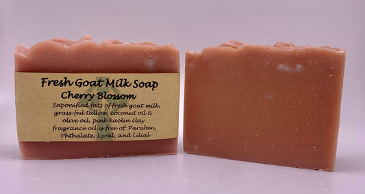 Cherry Blossom Fresh Goat Milk Soap