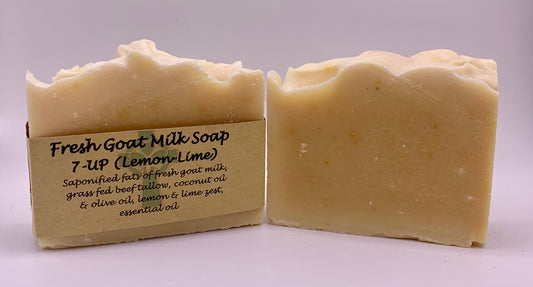 7-Up (Lemon/Lime) Fresh Goat Milk Soap