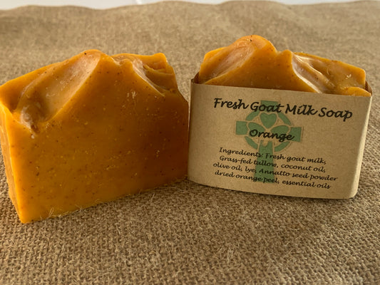 Orange Fresh Goat Milk Soap