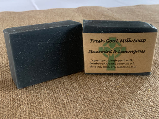 Spearmint & Lemongrass Fresh Goat Milk Soap