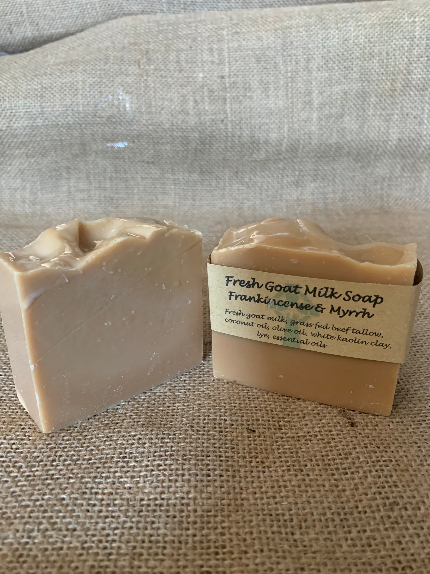 Frankincense & Myrrh Fresh Goat Milk Soap hi